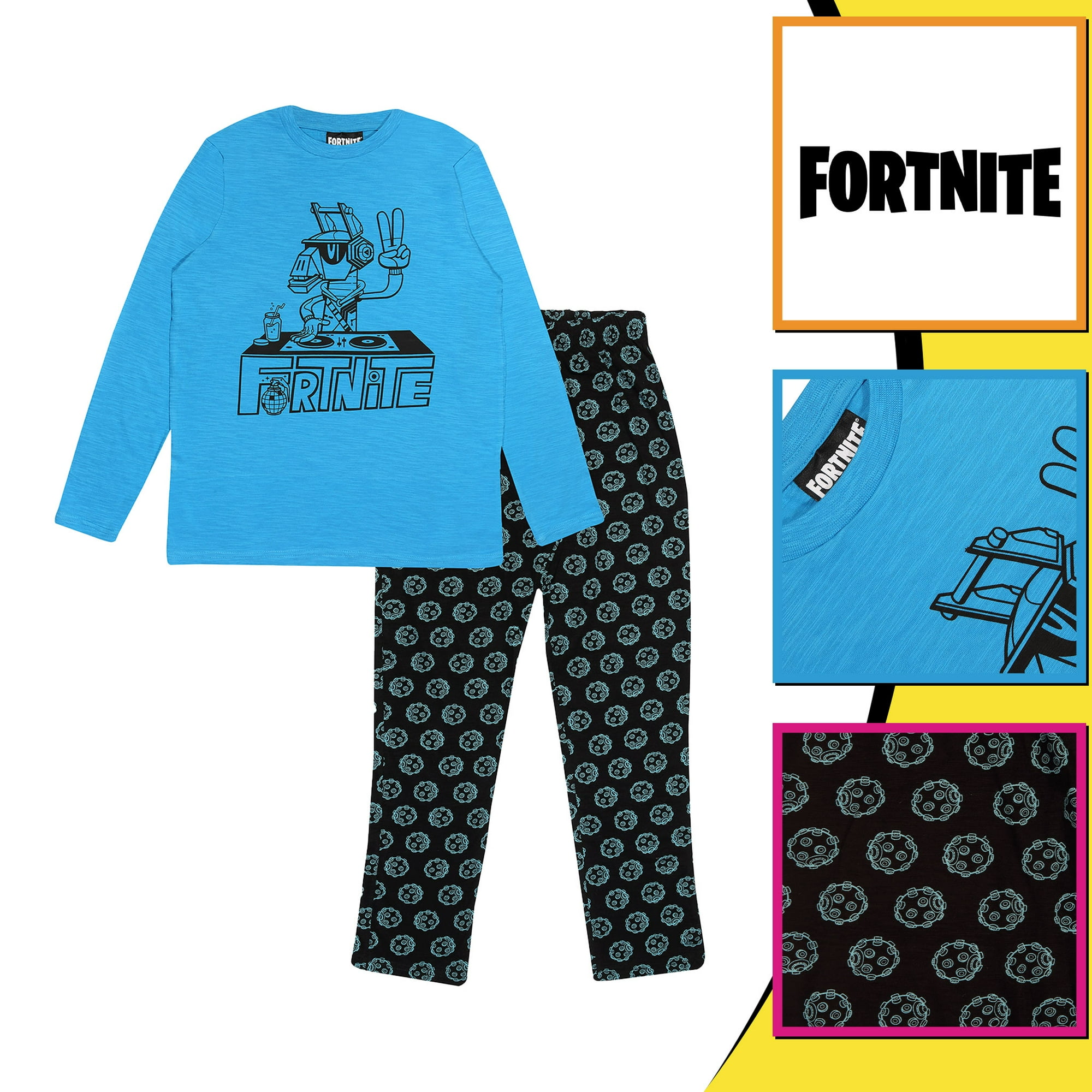 Fortnite Emotes et DJ Yonder Garcons Long Pyjama Twin Pack Marchandise Officielle Walmart