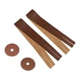 thumbnail image 3 of Bunblic Cymbal Hand Straps Percussion Instrument Accessories Musicians Practical Lightweight Cymbal Hand Belts for Musical Events Brown with Pads, 3 of 8