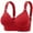 Red, variant on Women's Large Chest Thin Cup No Steel Ring Comfortable Gathering Bra Side Fold Side Adjustment Beauty Back Underwear Staples Bra Comfy Maternity Bra Women Bra 36c Low Back Bras for Women Bras