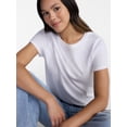 thumbnail image 4 of No Boundaries Washed Relaxed Fit Cotton Tee, Women's XXS-XXL, 4 of 5