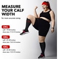 thumbnail image 2 of LAICAIW 3 Packs Plus Size Compression Socks Wide Calf For Women & Men 20-30 mmhg-Large Size Knee High Support Stockings For Medical, 2 of 6