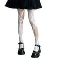 thumbnail image 1 of Bas Résille en Soie Noire Aguichant pour Femmes Halloween, 1 of 4
