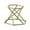 Hexagon Gold, variant on TISHITA Metal Mineral Display Stand Crystal Ball Specimens Gemstones Display Holder Rack Hexagon