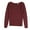 Red - maroon, variant on BDG Womens Slim Fit Thermal Pullover Sweater, Green, Medium