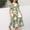 Green-6, variant on Odeerbi 6-15 Years Child Teen Girls Easter A-Line Dress Ruffle Sleeve Bunny Floral Print Tiered Dress Summer Holiday Party Dress