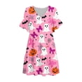 thumbnail image 5 of SELONE Sleep Shirts for Women with Pockets Plus Size Halloween Sleepshirt Cute Ghost Bow Nightshirts Soft Tank Dress, 5 of 5
