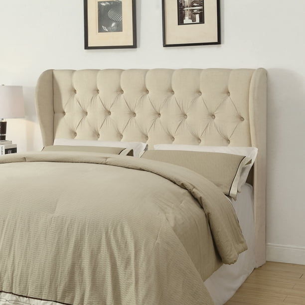 Check out our tufted headboard selection for the very best in unique or custom, handmade pieces from our beds & headboards shops. murrieta queen full tufted upholstered headboard beige