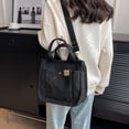 thumbnail image 4 of Bolso de mano pequeño para mujer, minibolso de moda, bolso de lona, bolso cruzado de moda, negro+caqui+gris, 4 of 5