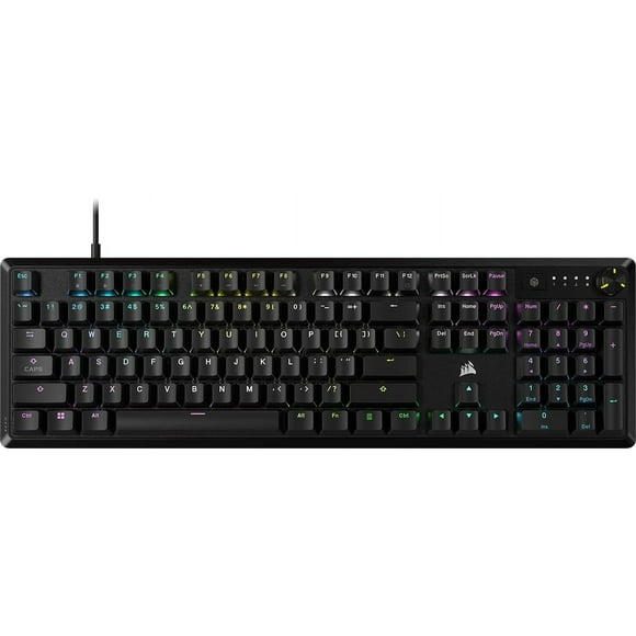 CORSAIR K70 CORE RGB Mechanical Gaming Keyboard - Pre-lubricated Corsair MLX Red Linear Keyswitches - Sound Dampening - Media Control Dial - iCUE Compatible - QWERTY NA Layout - Black