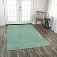 thumbnail image 2 of Alora Decor Luna 8'6"x11'6" Solid/Tone on Tone Aqua/Blue Hand-Tufted Area Rug, 2 of 5