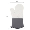 thumbnail image 7 of Unique Bargains Cotton Oven Mitts Heat Resistant Cooking Gloves Dark Gray 11.4x7.3x7.3inch, 7 of 7