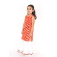 thumbnail image 3 of Ahhaaaa Cotton Leheriya Print Sleeveless Kurti-Sharara Set for Girls, 3 of 5
