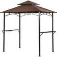 thumbnail image 1 of Gazebo Grill 8'x 5 Pieds Auvent Barbecue BBQ Gazebo Tente avec Évent Double Niveau Extérieur, 1 of 5
