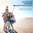 thumbnail image 4 of Bluetooth-Compatible Selfie Stick with Tripod Mobile Phone Wireless Camera Remote Control Travel Accessories, Black, 4 of 8