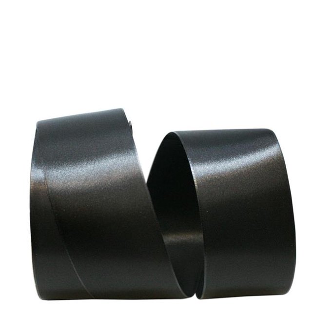 Reliant Ribbon 5000-031-16K 20.25 in. 50 Yards Double Face Satin Allure Ribbon, Black