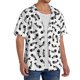 thumbnail image 2 of Balery Fish Bone Camisa Casual de Manga Corta con Botones para Hombre, Texturizada, Estilo Cubano, para Playa, Verano-Large, 2 of 5