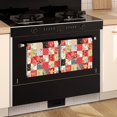 thumbnail image 3 of 4 Pcs Pioneer Flower Floral Print Pattern Funny Kitchen Towels, Microfiber Dish Towels, Kitchen Tea Towels Set 18" X 26", 3 of 6