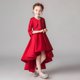 thumbnail image 1 of Conjunto de princesa de dos piezas de manga larga, vestido infantil largo irregular, 1 of 5