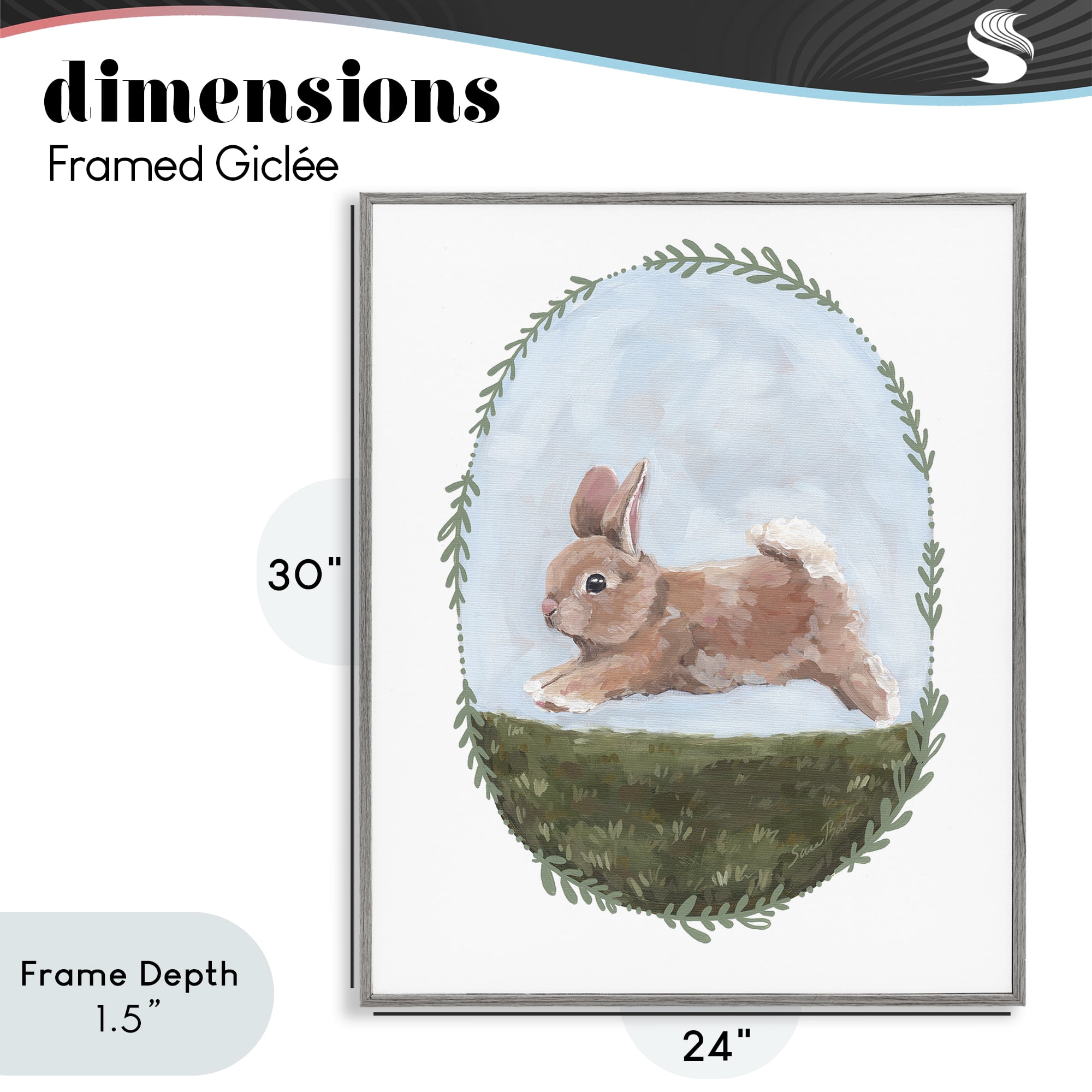 Stupell Industries The Goodness of Spring Gray Framed Giclee Art, design by Sara Baker