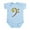 Sky Blue, variant on CafePress - Bass Clef 3 Infant Bodysuit - Baby Light Bodysuit, Size Newborn - 24 Months