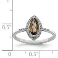 thumbnail image 2 of Sterling Silver Rhodium Smoky Quartz & Diam. Ring QR3088SQ, 2 of 2
