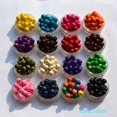 thumbnail image 2 of Cuentas de madera Natural para manualidades, accesorios de pulsera espaciadores de madera de forma redonda multicolor, 10MM, 100 unidades, 2 of 4