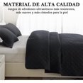 thumbnail image 3 of Amorosa Edredón Acolchada Doble Vista Ligera para Todo el Año Tela Suave Cómoda Máquina King Negro-275*240cm, 3 of 5