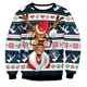 thumbnail image 3 of Suéteres navideños feos, jerséis verdes, sudadera con estampado 3D divertido para fiestas navideñas, sudadera de Jesús para fiestas, cumpleaños y Navidad, 3 of 5