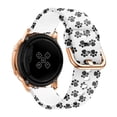 thumbnail image 1 of ALMNVO (Single pack 3pack) 20mm Compatible with Galaxy Watch 5 4 40/44mm Watch 5 Pro 45mm Samsung Galaxy Watch 4 Classic 42/46mm Galaxy Watch Active 2/3 Flower Silicone Pattern Replacement Strap, 1 of 6