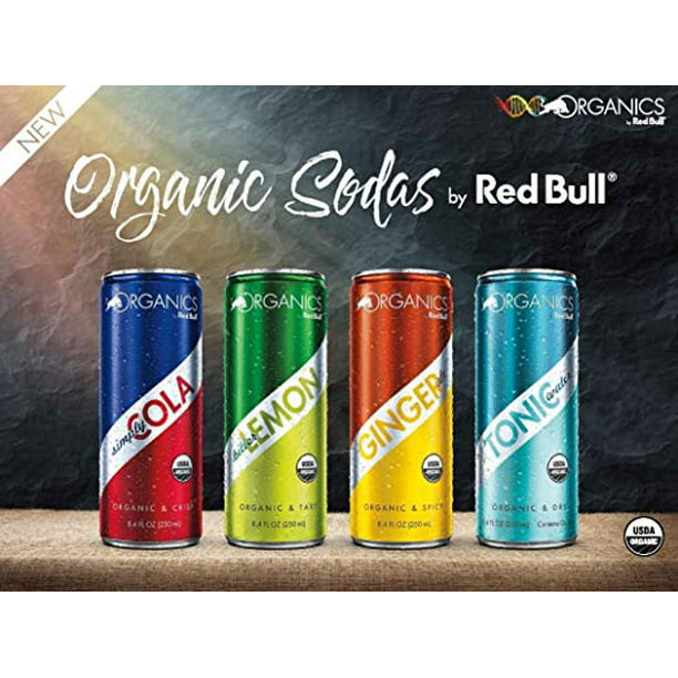 24 Cans) Organics by Red Bull, Tonic Water, 8.4 Fl Oz, Organic Soda Drink Walmart.com