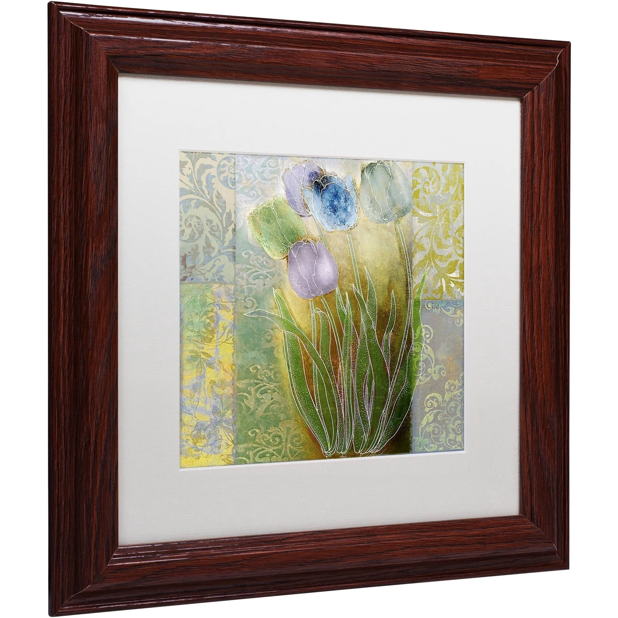 Trademark Fine Art "Emily II" Canvas Art by Color Bakery White Matte, Wood Frame