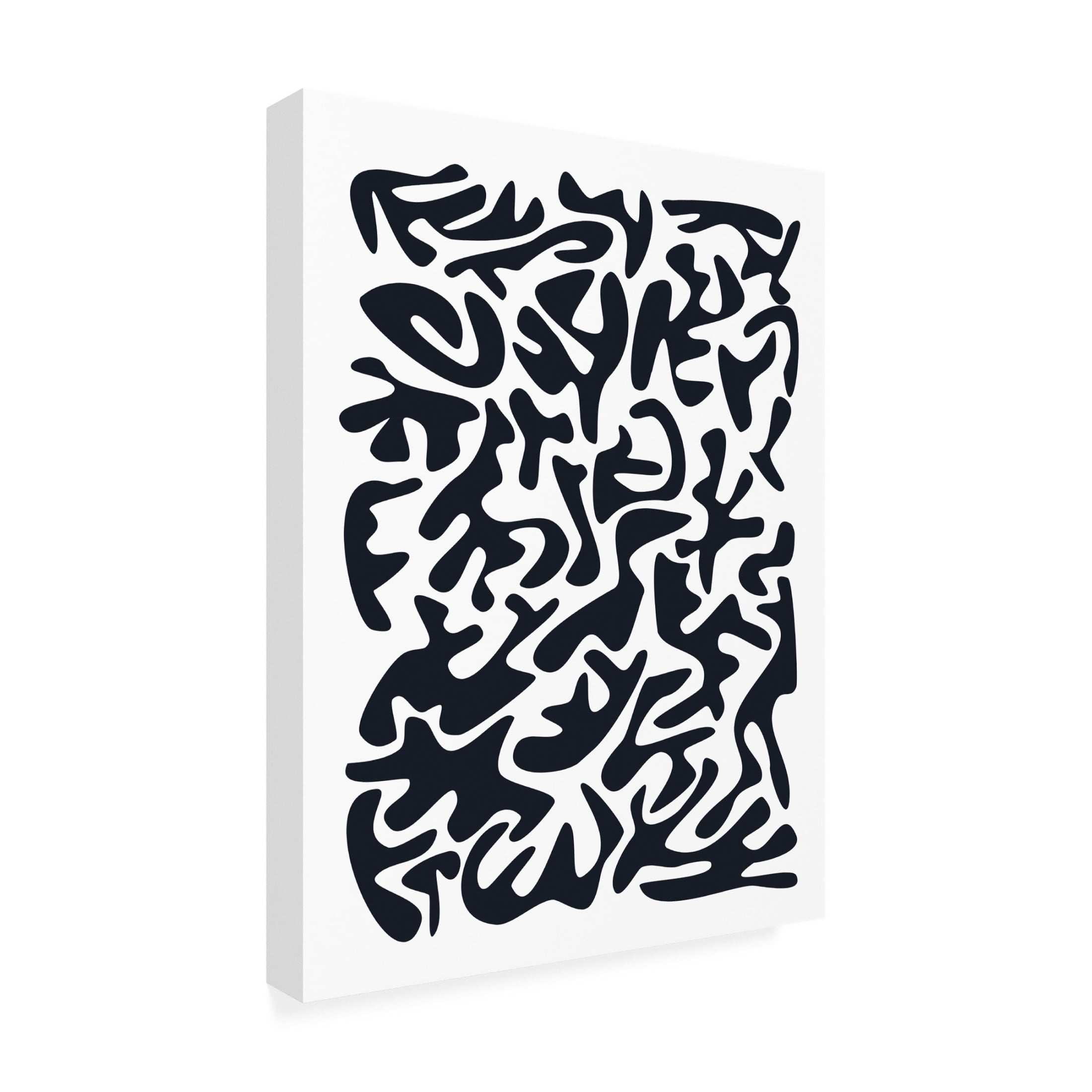 Canvas Wall Art - Tom Quartermaine 'Black and White Matisse Style 2' Wall Art for Living Room, Bedroom, or Office Décor by Trademark Fine Art - 35 x 47 Inches