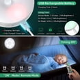 thumbnail image 3 of Lampe de Placard avec Veilleuse LED, Rechargeable par USB, Lot de 3 Veilleuses Sans Fil avec Contrôle Tactile et Télécommande, Luminosité Réglable, Lampe d'Armoire Alimentée, 3 of 4
