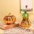 thumbnail image 5 of EIMELI Glass Pumpkin Light Battery Operated LED Pumpkin for Fall Halloween Thanksgiving Decoration (2Pcs), 5 of 5