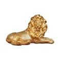 thumbnail image 4 of Estatua de león, escultura de león, centro de mesa, adorno de resina, figura artística de León decorativa para estante, decoración del gabinete del Acostarse, 4 of 8