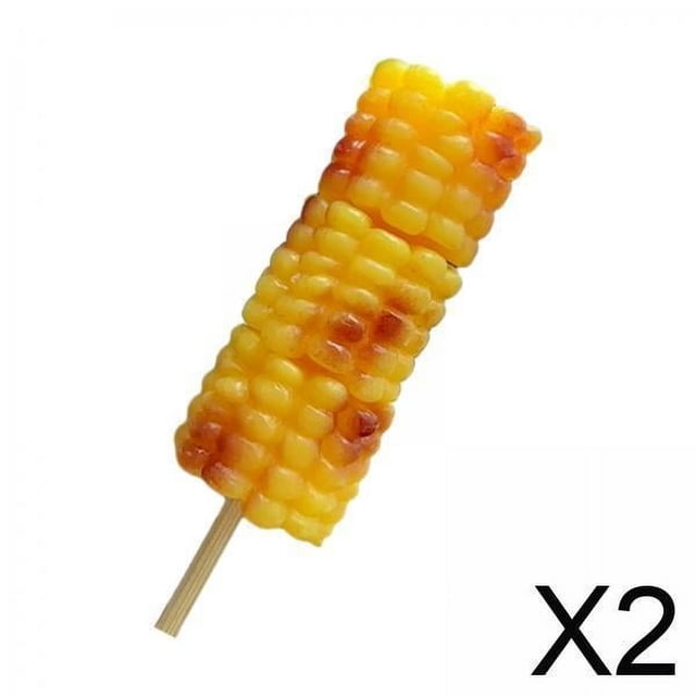 2xSimulación Mini Barbacoa Kebabs Simulación De Comida Modelo De Barbacoa Para Niños Niños Maíz