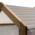 thumbnail image 4 of Retro Pet House, Geometric Composition with Angled Lines Vintage Inspirations Horizontal Illustration, Outdoor & Indoor Portable Dog Kennel with Pillow and Cover, 5 Sizes, Multicolor, by Ambesonne, 4 of 4