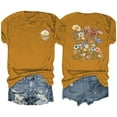 thumbnail image 2 of Blouses pour Femmes,Shorts pour Femmes,Chemises à Petites Fleurs Imprimées pour Femmes à Manches Courtes à Col Rond,Hauts pour Femmes Été,Hauts pour Femmes, 2 of 9