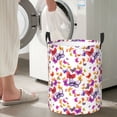 thumbnail image 5 of Sikiie watercolor butterflies Print Round Dirty Clothes Basket, Waterproof Standing Foldable Storage Basket, for Laundry Room, Bedroom, Bathroom Storage-Medium, 5 of 6