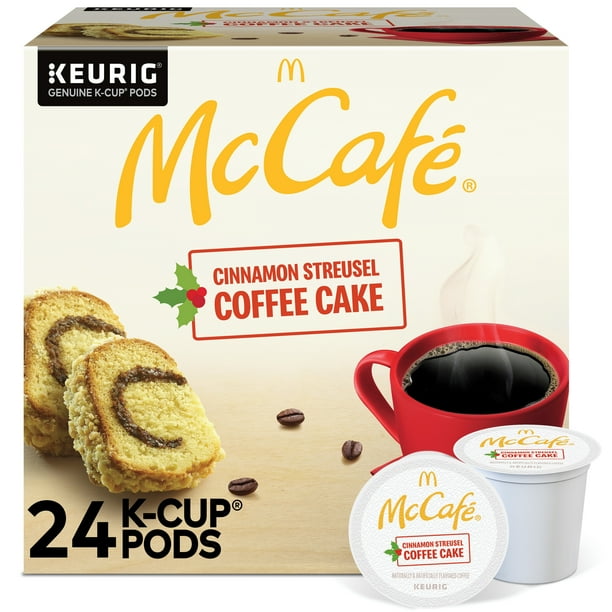 McCafe, Cinnamon Streusel Light Roast KCup Coffee Pods, 24 Count