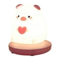 thumbnail image 1 of 1 Ensemble Veilleuse Rechargeable Sans Éblouissement Apparence Adorable Luminosité Réglable Lampe LED Dessin Animé Cadeaux pour Bébé à la Maison, 1 of 10