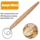 thumbnail image 5 of Batidor de masa danés de acero inoxidable con mango de madera: herramienta de cocina de primera calidad para mezclar sin esfuerzo, 5 of 7