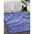 thumbnail image 3 of Ahgly Company Machine Washable Indoor Rectangle Transitional Sky Blue Area Rugs, 2' x 4', 3 of 7