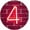 4, variant on LED Neon Number Lights, Neon Night Light Wall Decorative Night Light for Kids Bedroom Battery USB Operated Red