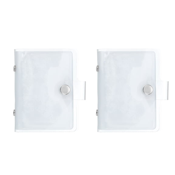 2 Pcs Mini Photo Album, 36 Pockets 3x4 Kpop Photocard Holder, Transparent