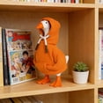 thumbnail image 7 of WKSCLPAI Desk Goose Outfits 7 Inch Magnetic Desk Goose Orange Hoodie Outfit - Mini Tabletop Goose Statue Costume & Porch/Table Decoration, Orange, 7 of 7