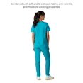 thumbnail image 4 of Siena 5-Pocket Women's Scrub Top, Comfort Fit, Moisture-Wicking Stretch Healthcare Uniform - Teal - XL, 4 of 7