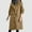 *Brown, variant on Women's Long Waterproof Rain Hooded Coats With Pockets,Casual Trendy Windbreaker Wine,Womens Plus M