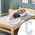 thumbnail image 5 of Pregnancy Pillow with C-Shaped Lumbar Support, Side Sleeping Pillow for Comfort, Removable Cover for Easy Cleaning, Soft and Breathable Material, Stylish Home Decor for Enhanced Sleep Experience, 5 of 6