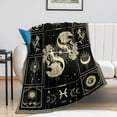 thumbnail image 3 of Pisces Constellation Blanket Astrology Sign Throw Blanket, Lightweight Microfiber Blanket Birthday Graduation to Mom Gifts for Women Men 50"X60", 3 of 6